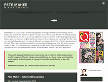 Tablet Screenshot of petemaher.com